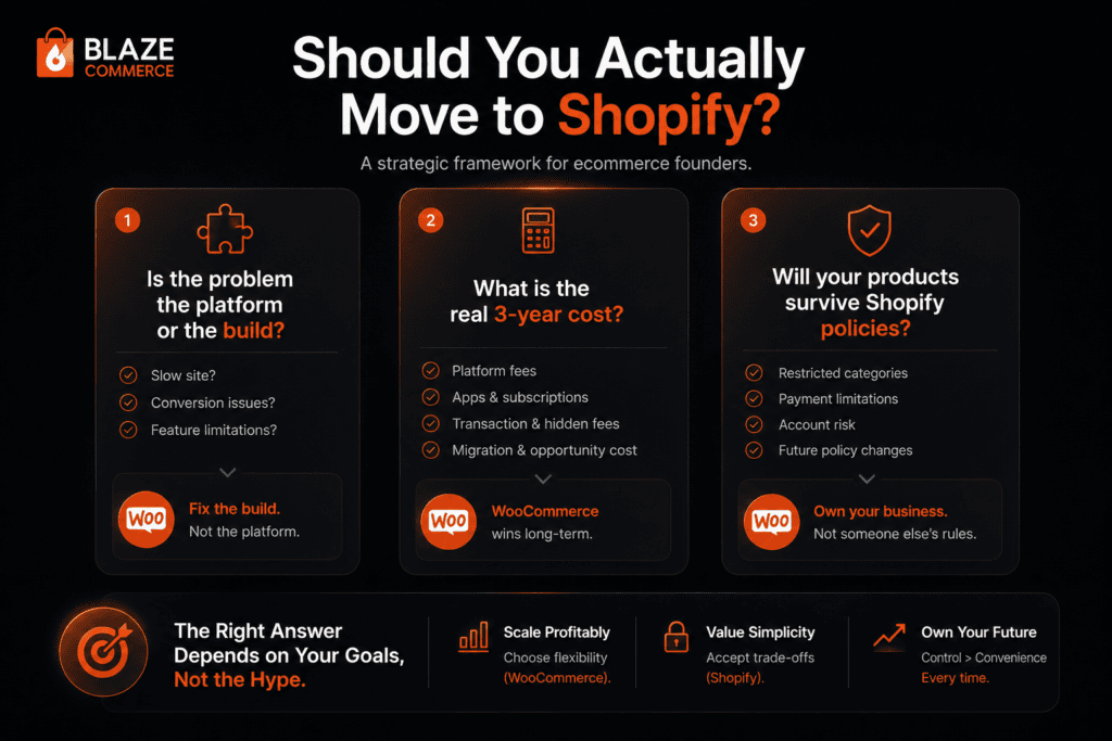 WooCommerce to Shopify migration SEO and revenue risk timeline
